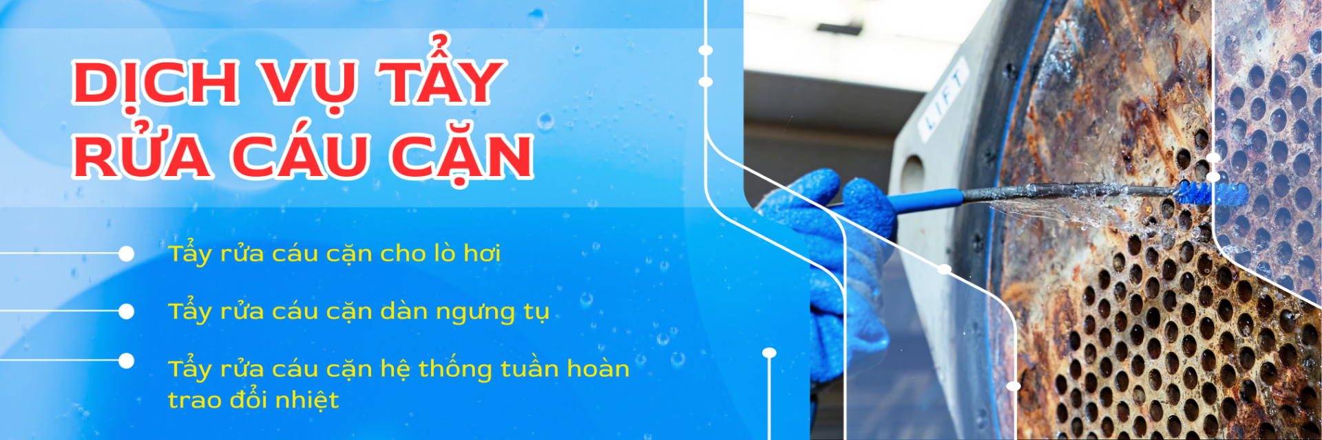 Dịch vụ tẩy rửa cáu cặn